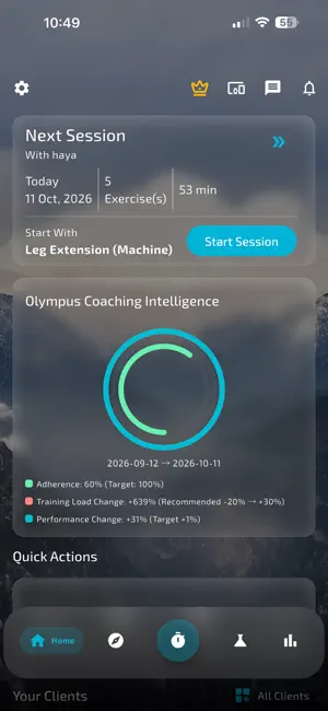 Olympus Performance Lab screenshot 3