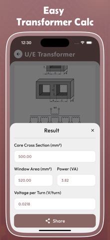 Transformer Calculator Pro Screenshot 3 of 4