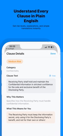 Contract Simplify - AI iPhone screenshot