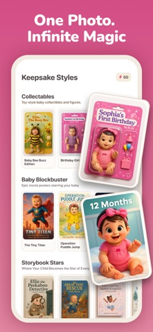 Kiddify AI: Magic Baby Photos iPhone screenshot