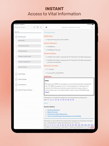 AHFS Drug Information iPad screenshot