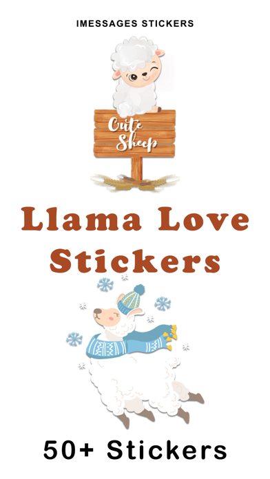 Screenshot #1 pour Llama Love Stickers