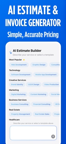 Invoice Maker: Estimate Gen AI screenshot