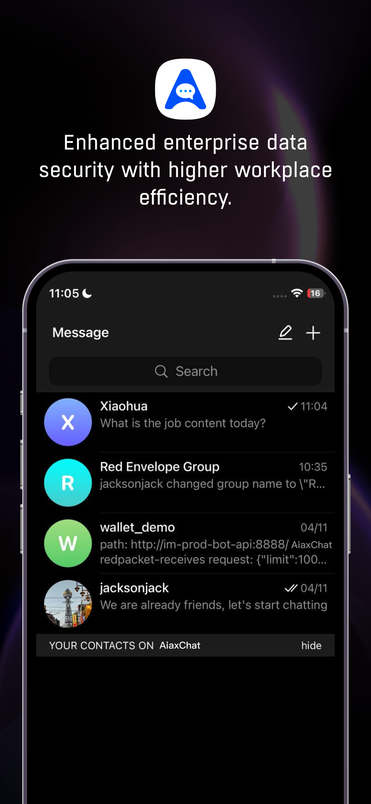 AiaxChat — Web3 协作与沟通一体化平台 screenshot 3
