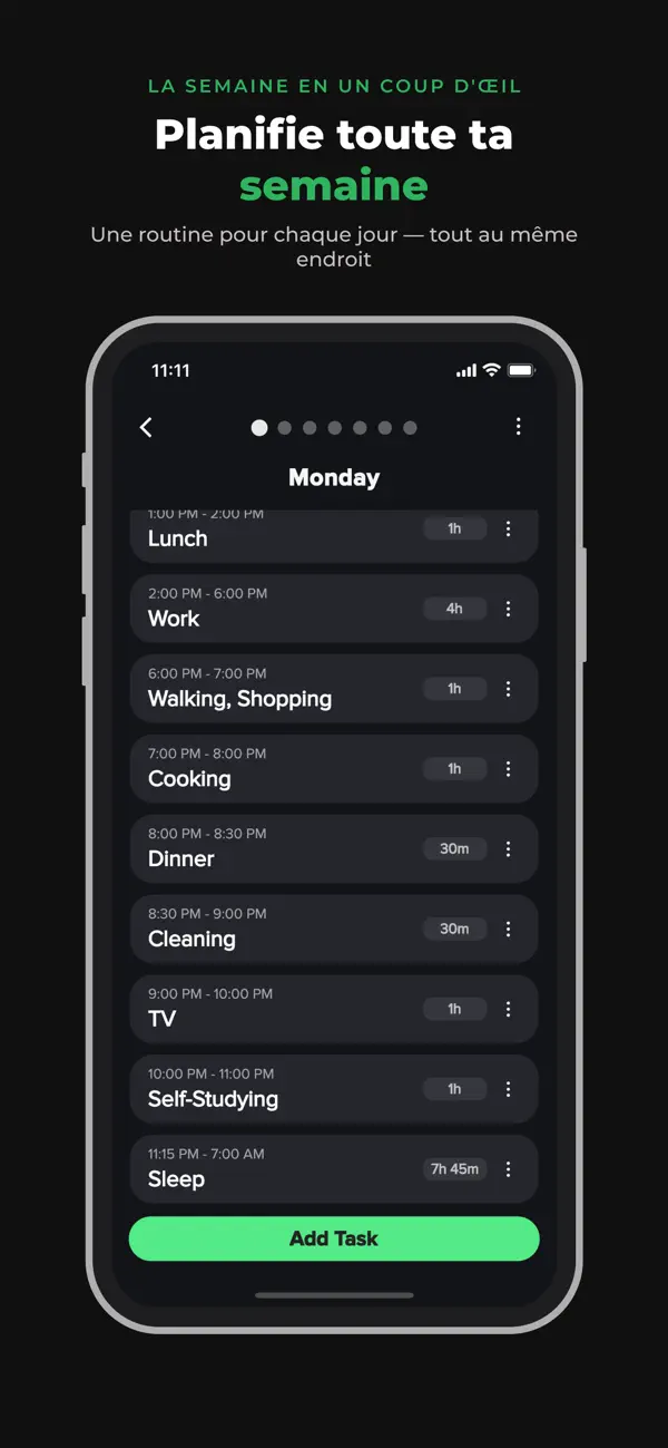Screenshot #2 pour Agenda quotidien et routine