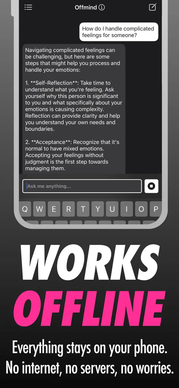 #5. Flightmode AI: Offline AI Chat (iOS) Podle: Bots and Bolts