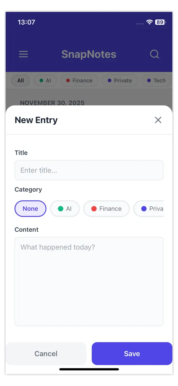#5. SnapyNotes (iOS) โดย: Ergun Bassan