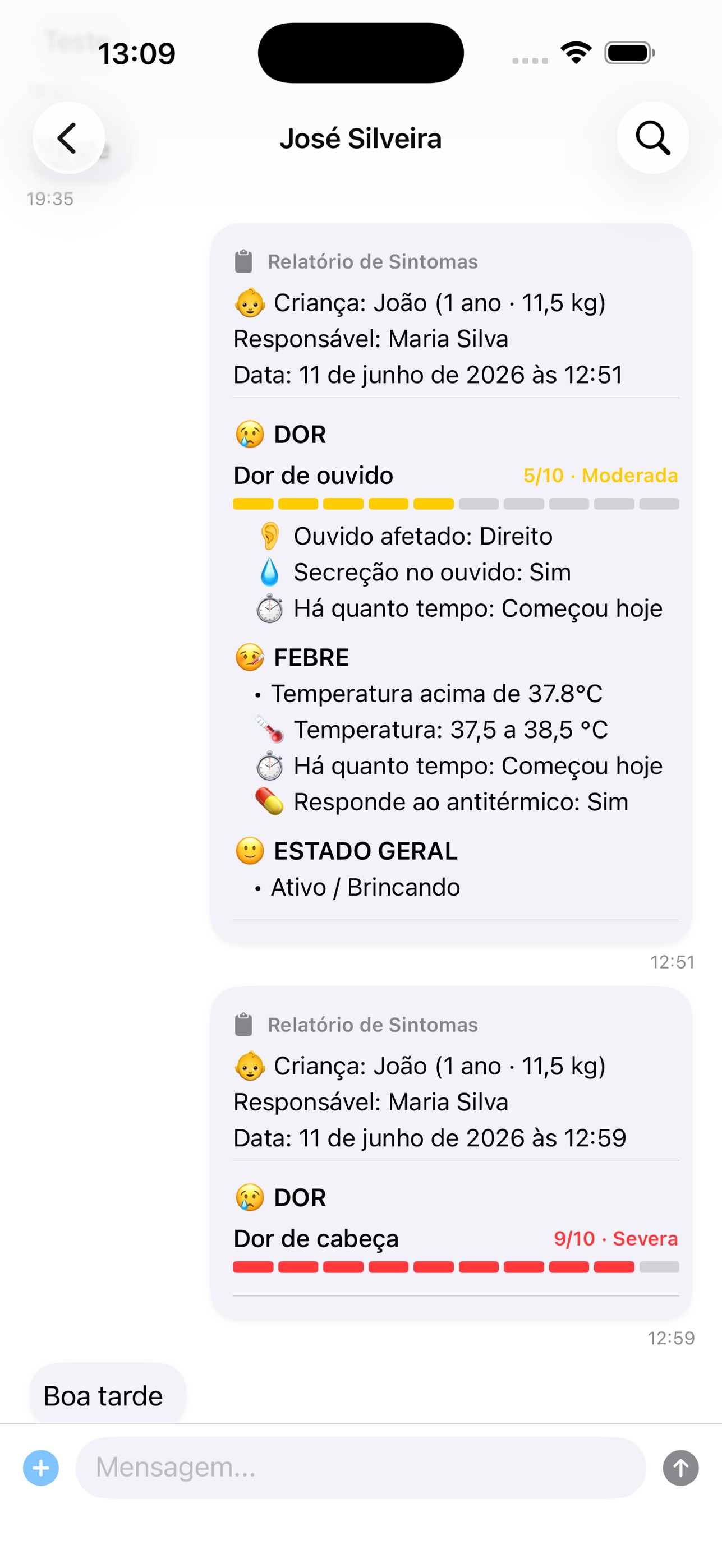 Screenshot 1 of Bippi Saúde Infantil