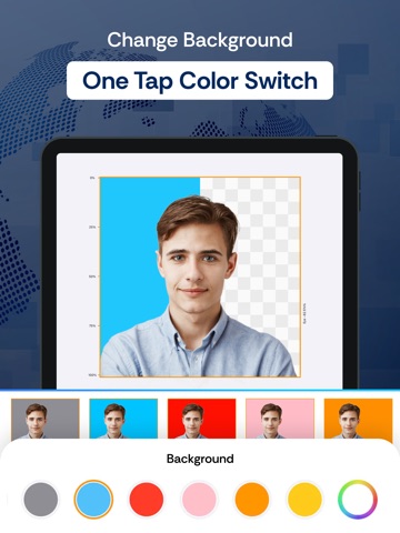 Passport Size Photo - ID Maker iPad screenshot