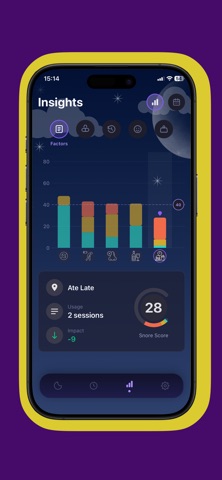 Snore recorder app - Snorely iPhone screenshot