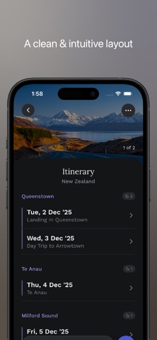 Mytinerary - Travel planner iPhone screenshot
