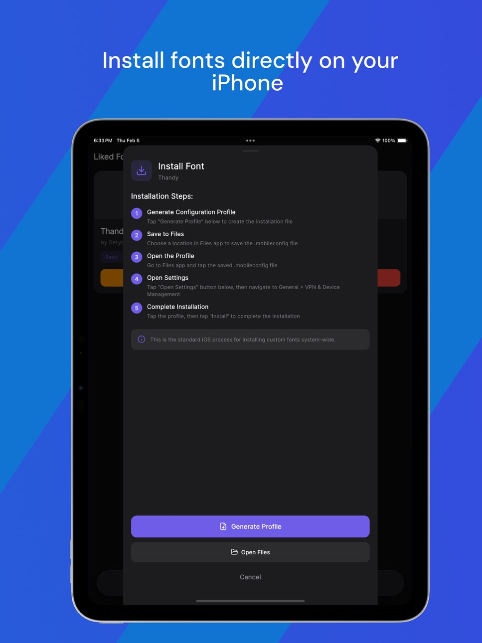 iPad screenshot