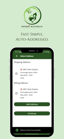 SakshiNaturals iPhone screenshot