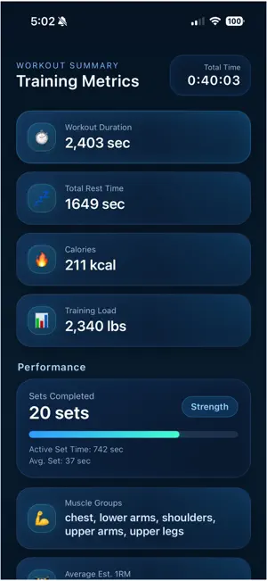 DXFitness screenshot 2