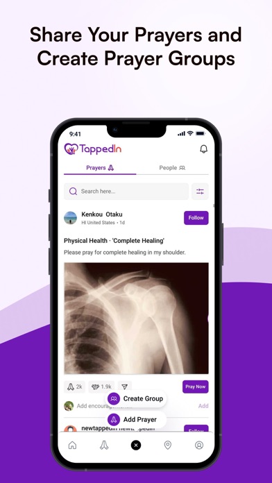 TappedInApp Screenshot