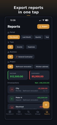 LedgerLane screenshot