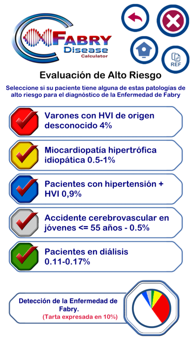 FABRY Disease Calculator iPhone screenshot
