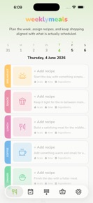 Meal Planner - WeeklyMeals screenshot