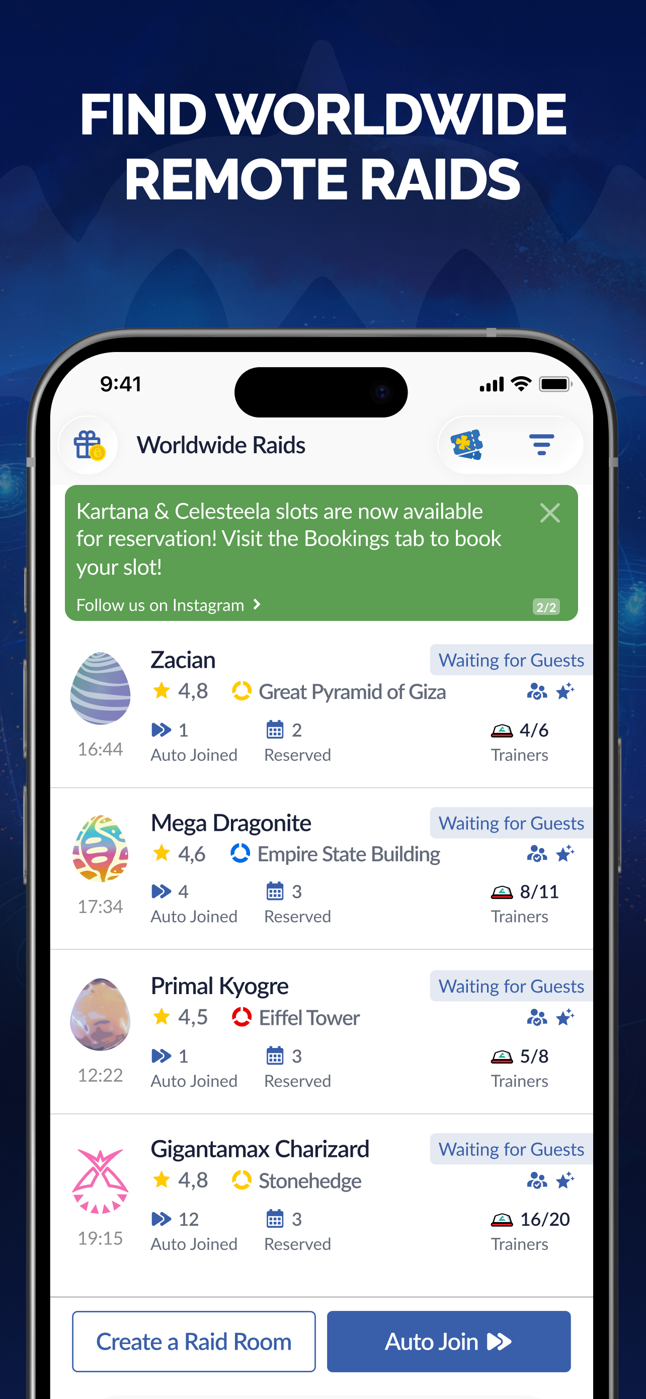 PokeRaid - Raid From Home screenshot 2