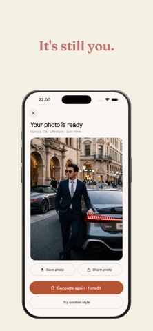 Retrato: AI Photo & Headshots iPhone screenshot