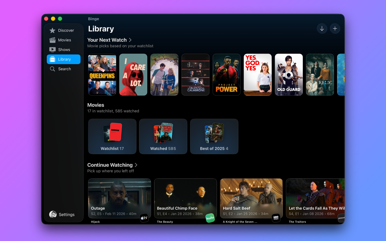 Binge: Movies and Shows screenshot 11