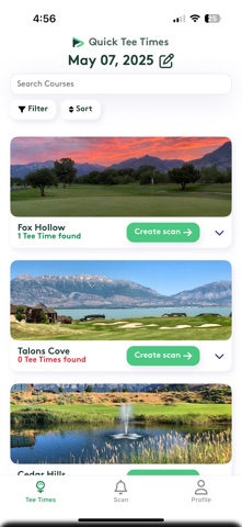 Quick Tee Times Screenshot 1 of 10