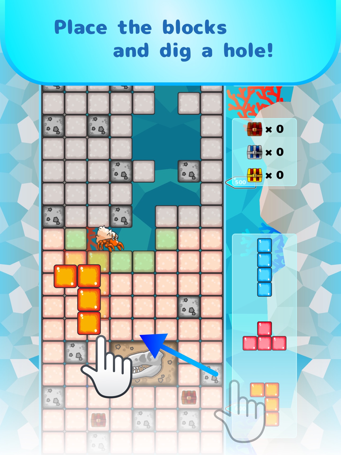 Screenshot 6 of BlockThru: Hermit Crab Dig