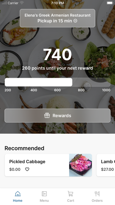 Elenas Mediterranean iPhone screenshot 1 - Food & Drink app