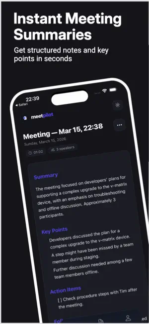AI Meeting Notes - MeetPilot screenshot 3
