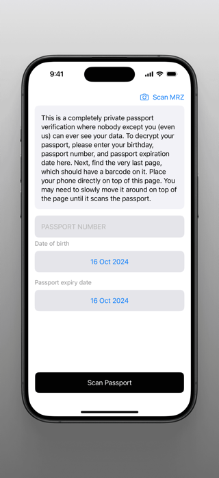 Zeronym Passport Verifier Screenshot 2 of 5