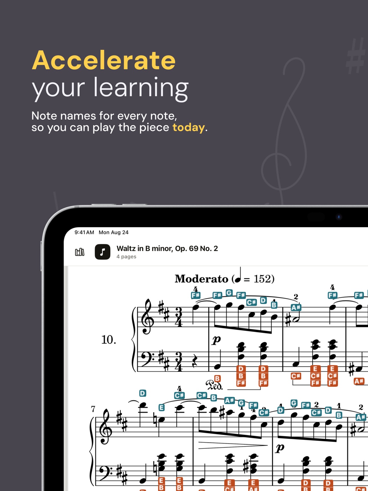 Screenshot 1 of Note Names: Read Sheet Music