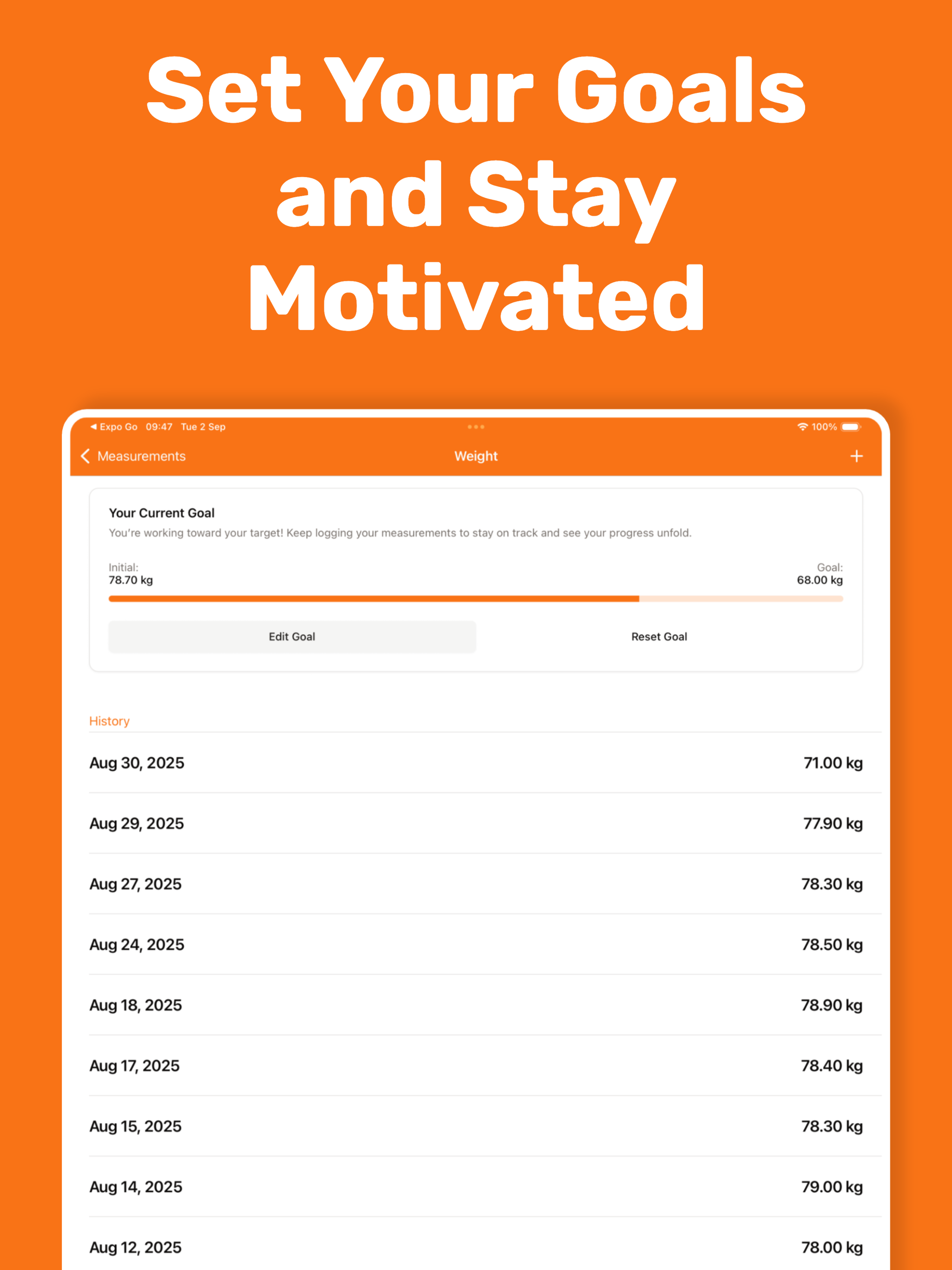 Body Measurement Tracker: BIRL screenshot 8