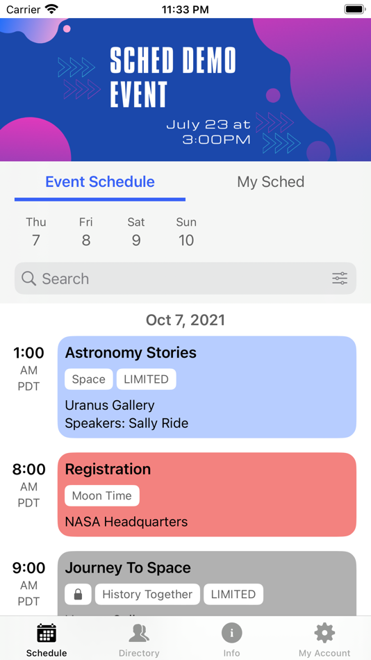 #1. Sched (iOS) Podle: Sched