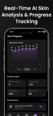 GlowScanAI - AI Skin Scanner iPhone screenshot
