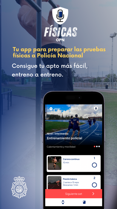 OPN Físicas Policía Nacional Screenshot