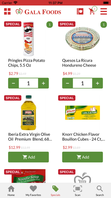 Gala Supermarkets Screenshot
