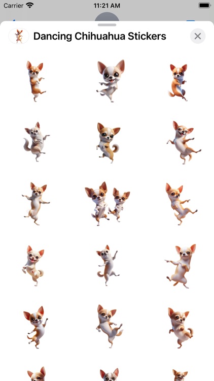 Dancing Chihuahua Stickers