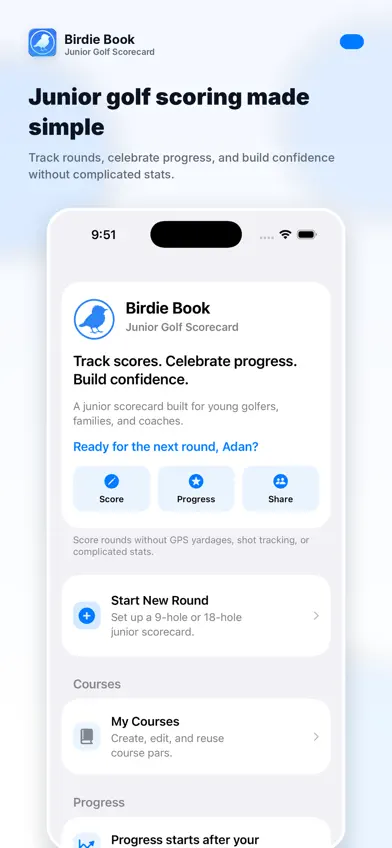 Birdie Book Junior Golf screenshot 4