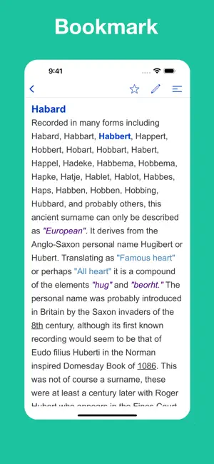 Surname & Name Dictionary screenshot 3
