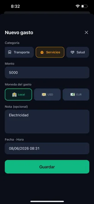 Gestor Plata LaTam screenshot 2