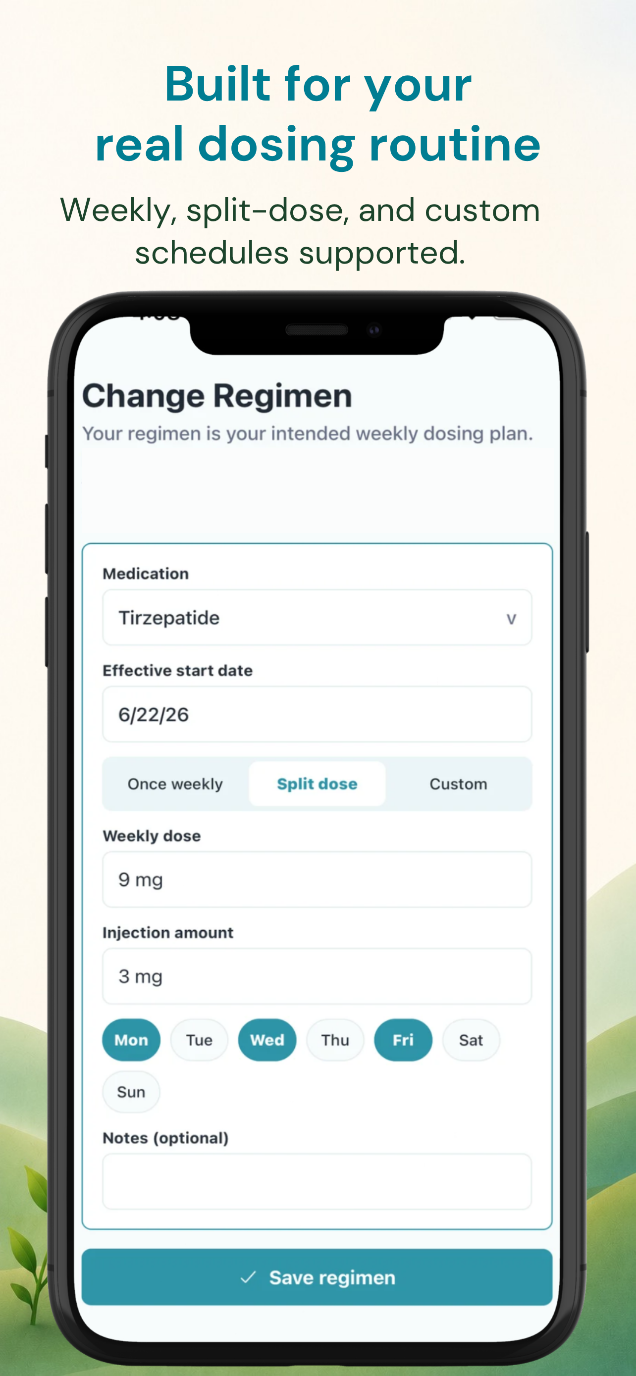 GLP-1 Tracker: Weight & Dose
