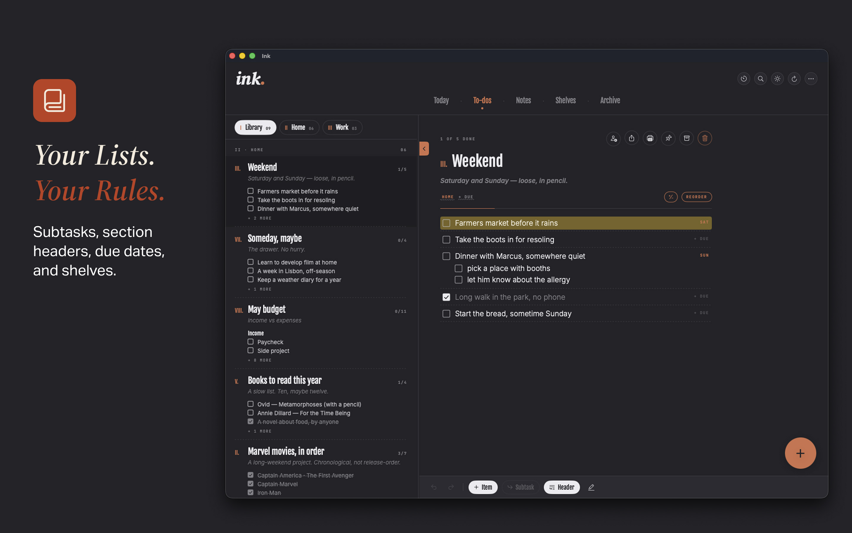 Ink: Notes, Lists & To-Dos screenshot 23