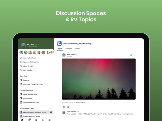 RV Lifestyle Community iPad screenshot 3 - Lifestyle app