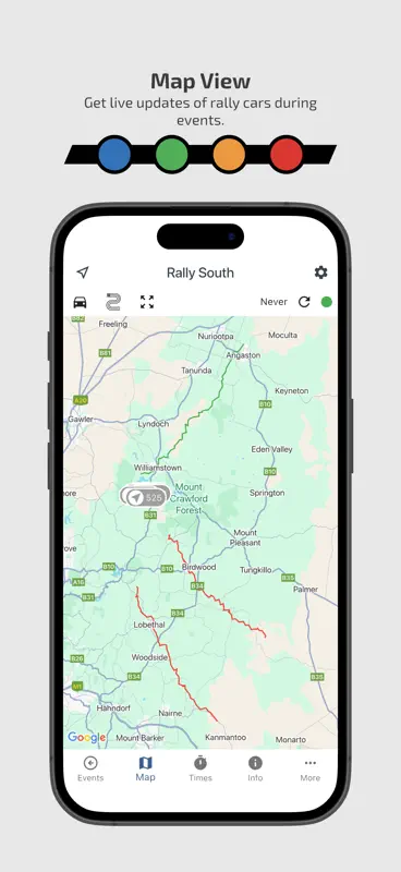 RallySafe - Spectators app screenshot 3 of 4