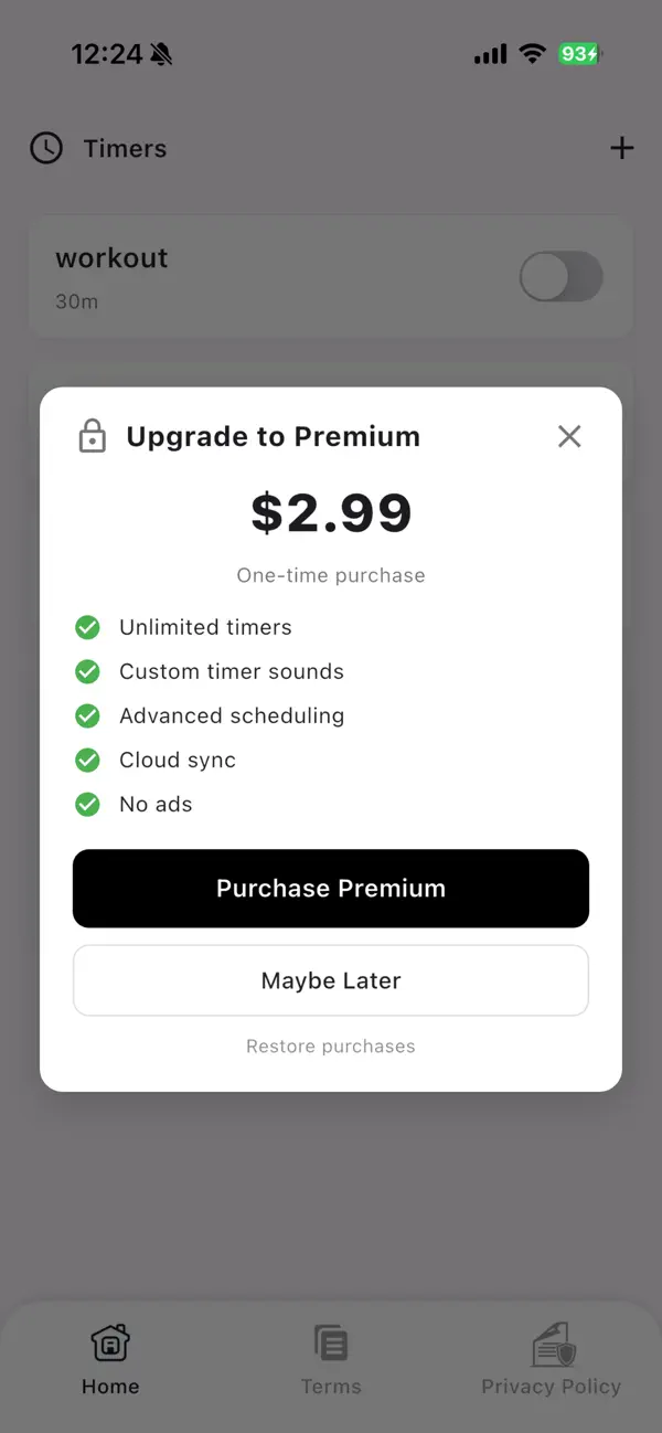 #3. Plain Timer (iOS) Ved: Burak Aytekin