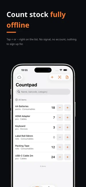 Countpad: Inventory Tracker screenshot 1