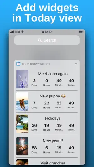 Countdown with widget screenshot 5