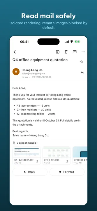VsisMail screenshot 2
