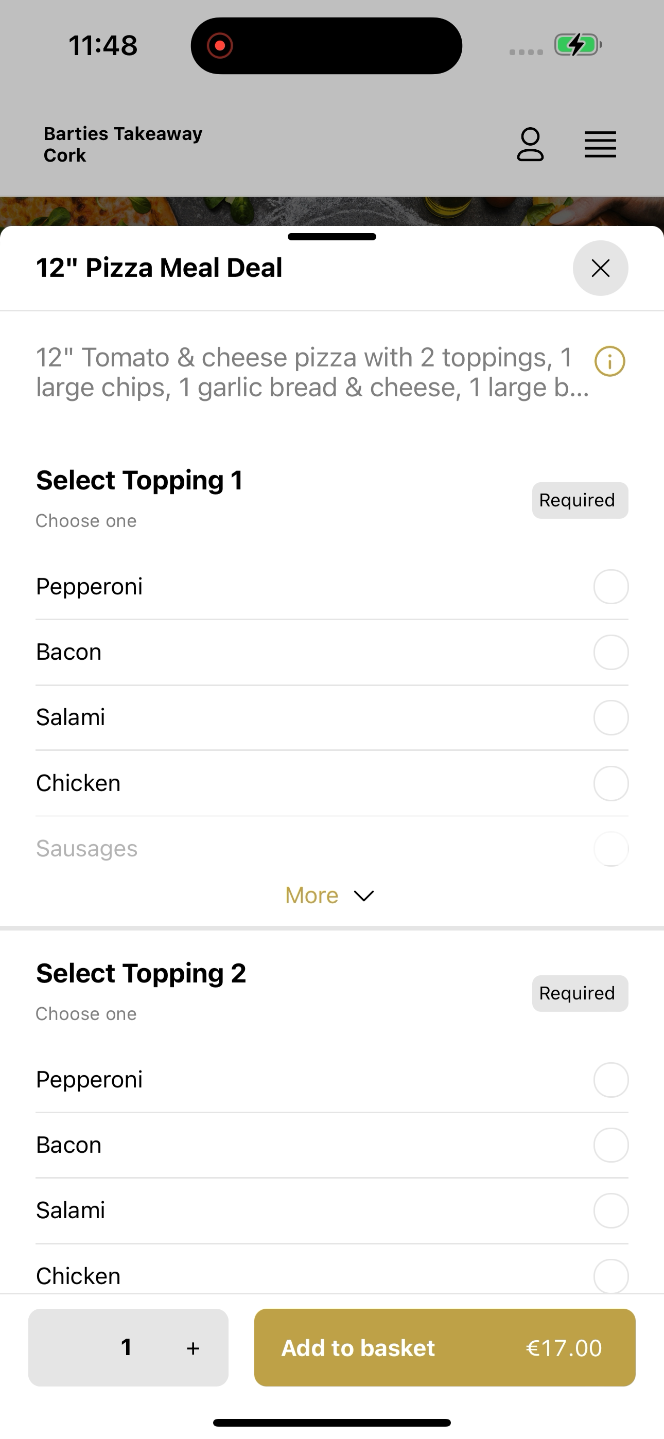 Barties Takeaway Cork screenshot 7