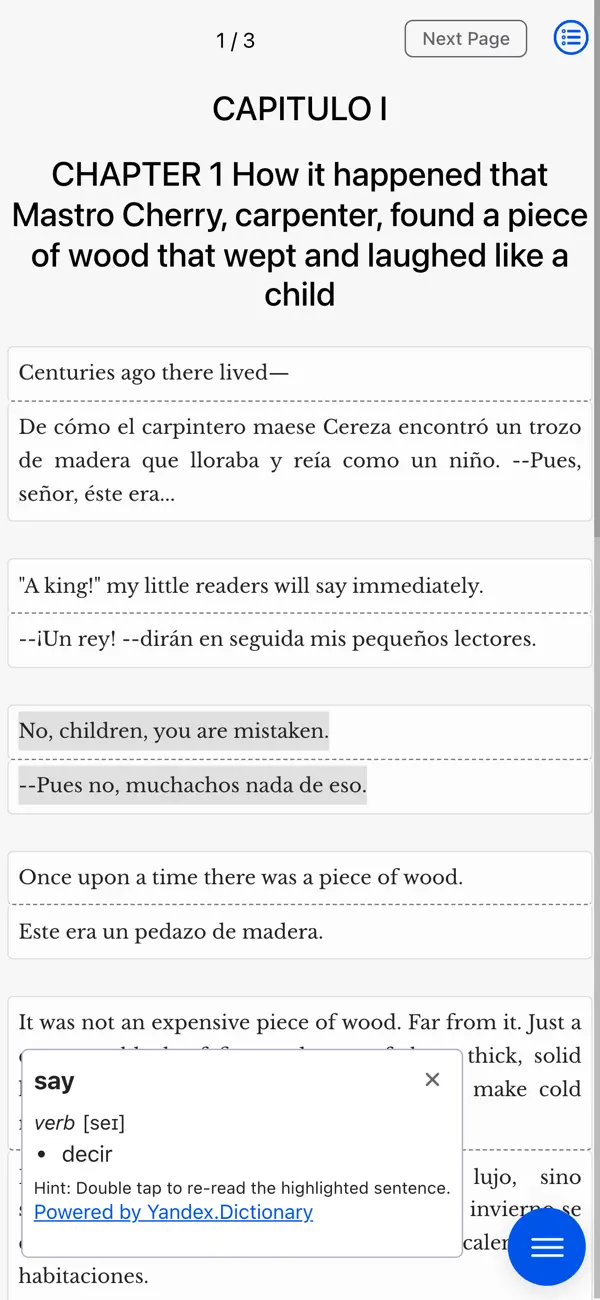 Screenshot #2 pour Duoreader - Bilingual Reading